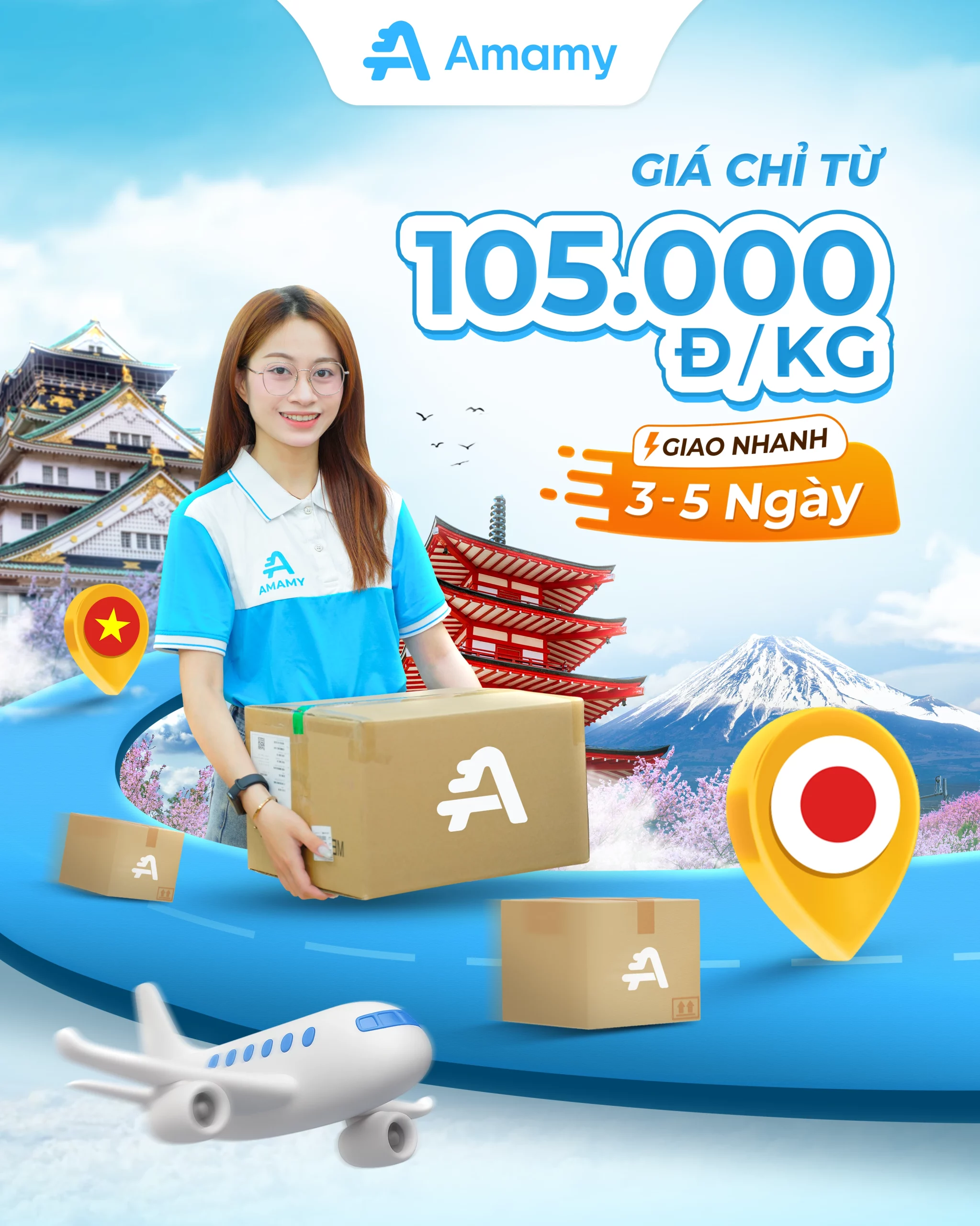 Gửi hàng siêu tốc – Giá chỉ từ 105.000đ/kg