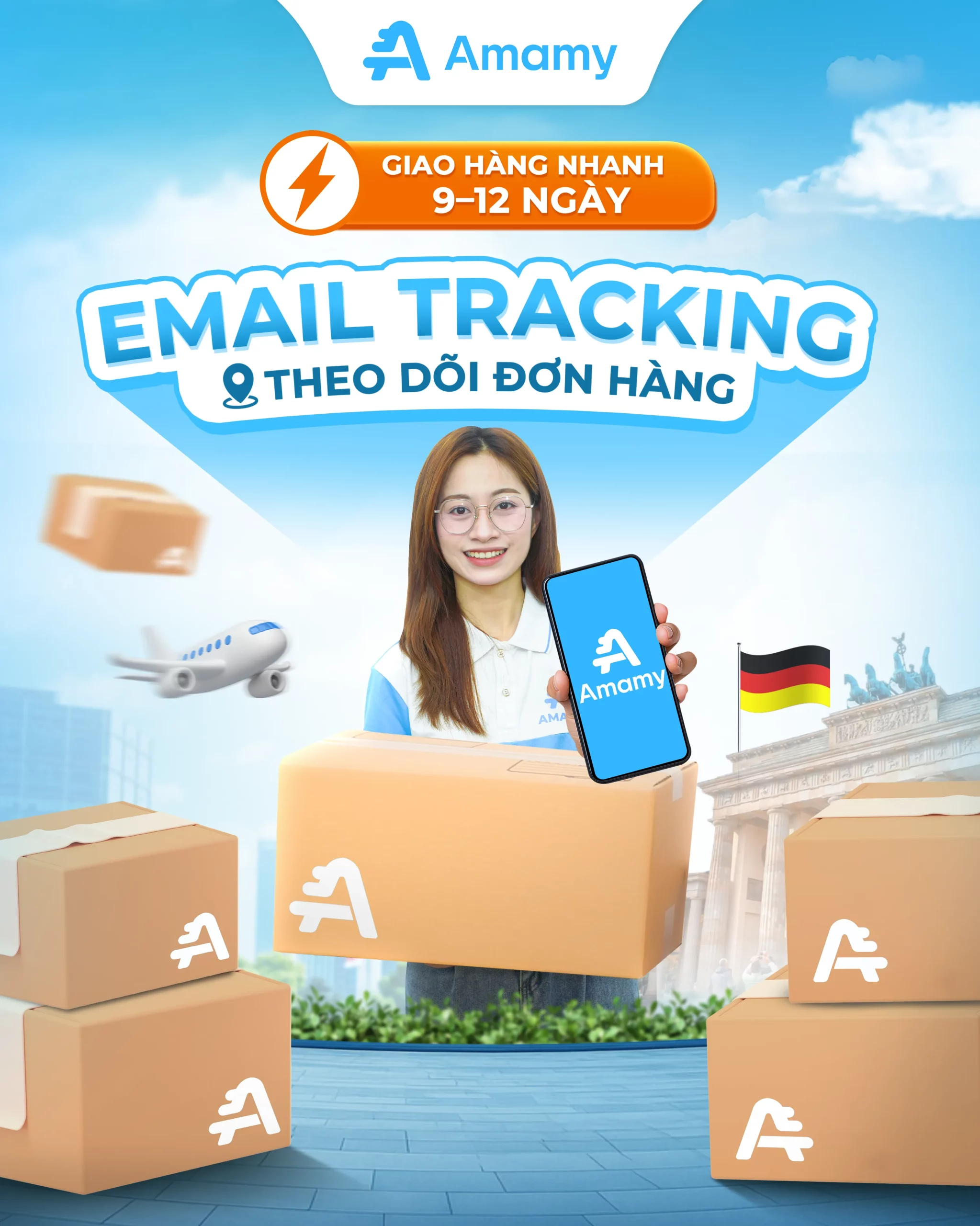 Giao nhanh 9–12 ngày - Email theo dõi đơn hàng